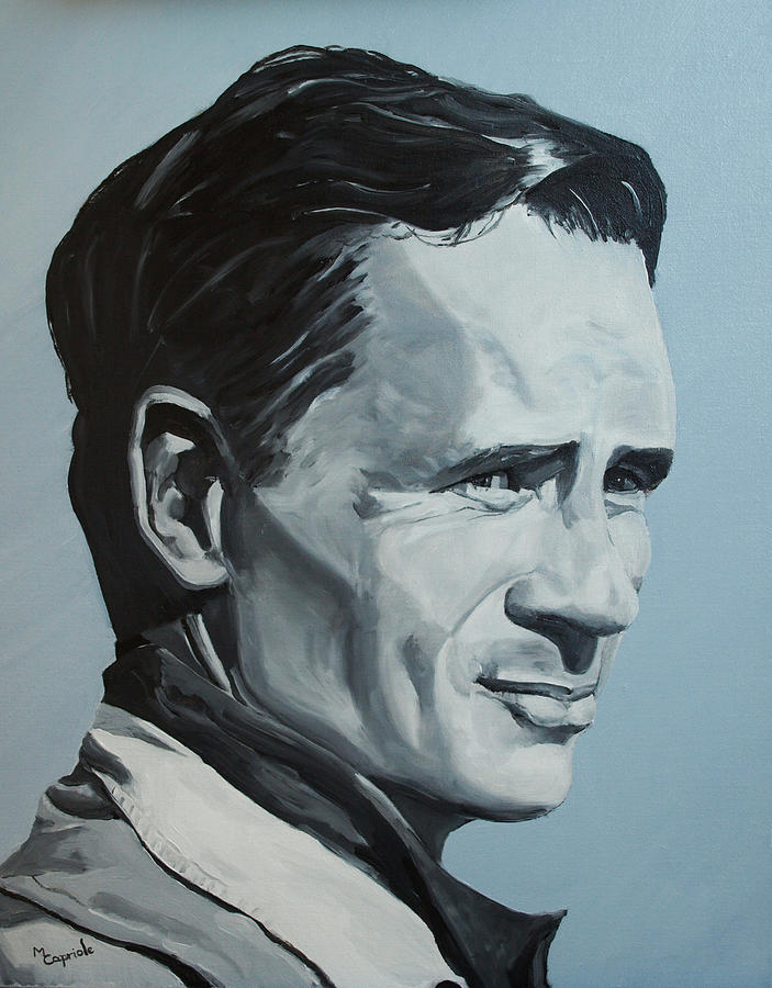 Jack Kerouac Painting by Mary Capriole