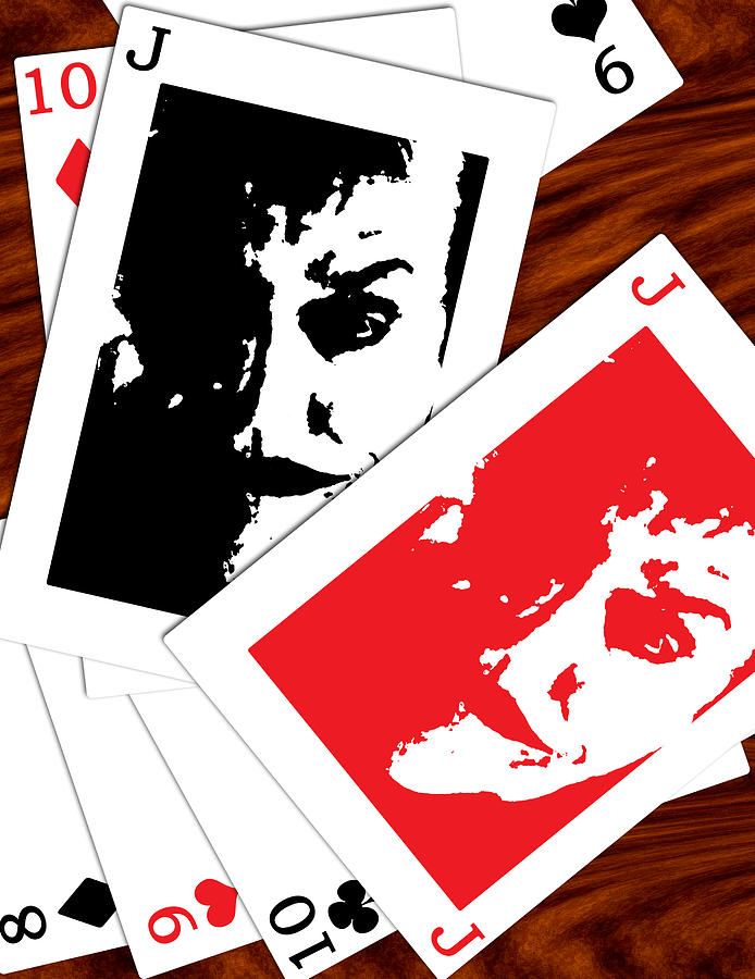 Jack Nicholson - The Jokers Crooked Card Game Digital Art by Saad Hasnain