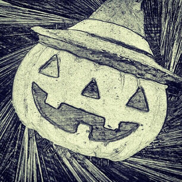 Halloween Photograph - Jack-o-lantern Witch by Camera Hacker