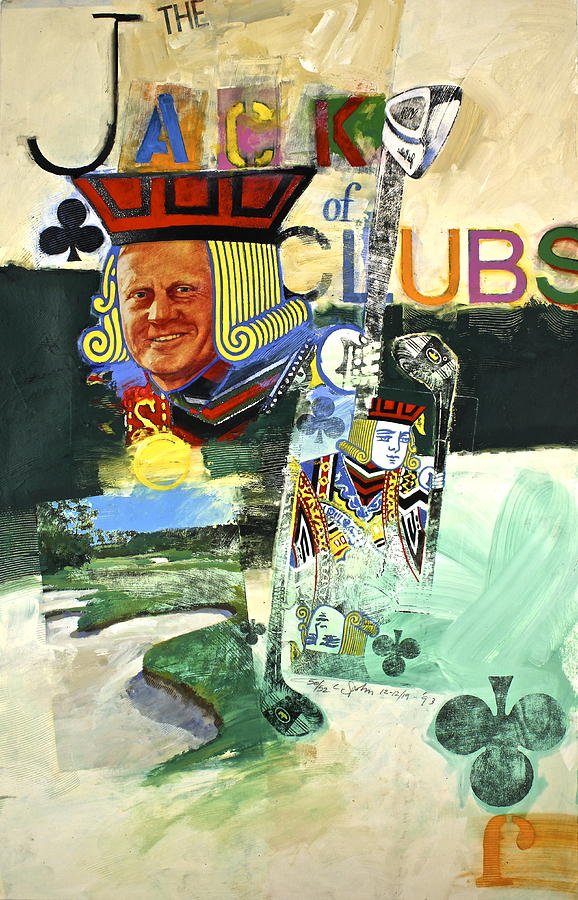 Jack of Clubs 50-52 Painting by Cliff Spohn