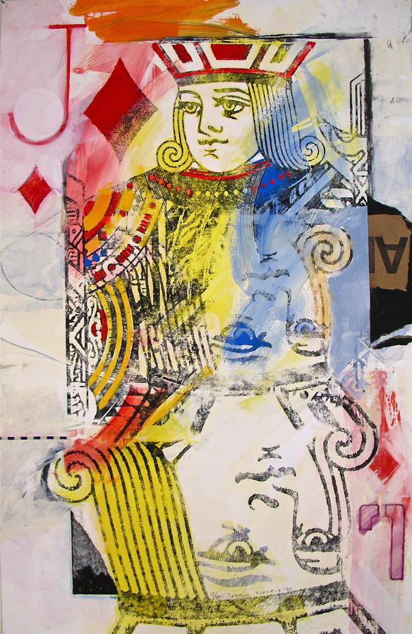 Jack of Diamonds 13-52 Painting by Cliff Spohn