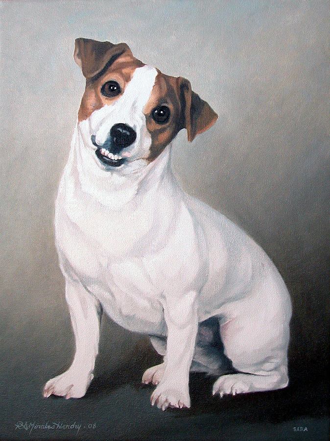 Jack Russell - Sara Painting by Ricardo Morales-Hendry - Fine Art America