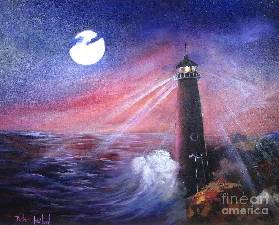 Jackies Lighthouse Painting by Barbara Haviland