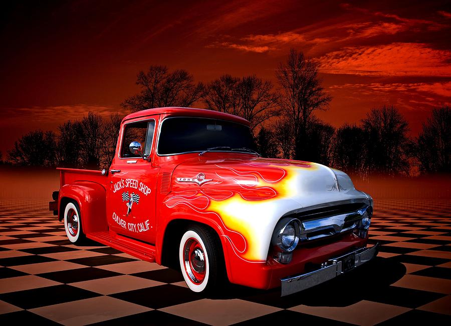 Jacks Speed Shop 1956 Ford Pickup Photograph by Tim McCullough