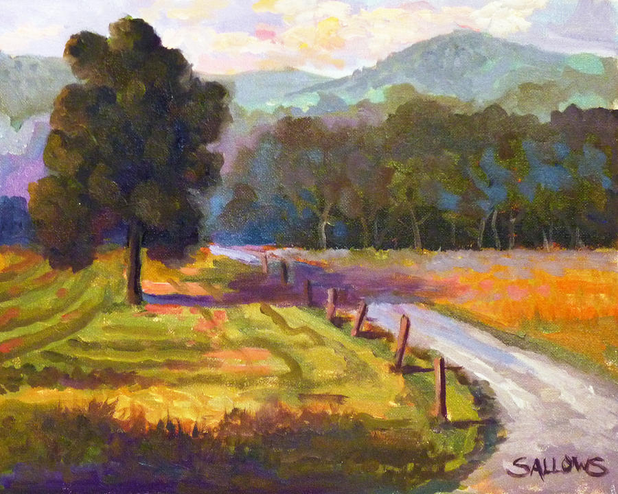 Jackson Hill Road Painting by Nora Sallows