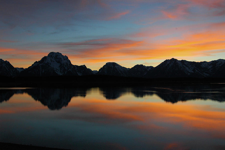Jackson Lake Sunset Photograph by Steve Stuller