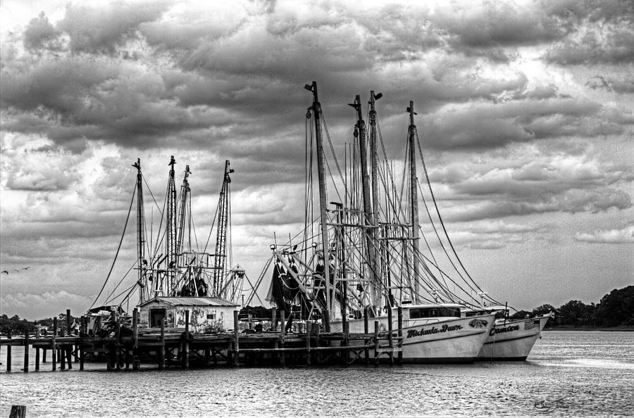 Jacksonville Shrimp Boat Dock Photograph by Barry Jones