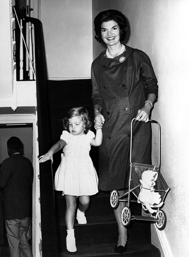 Jacqueline Kennedy And Daughter by Everett