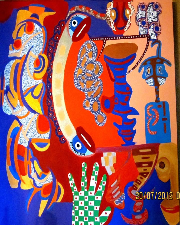 Abstract Painting - Jagg by Ian Richard Laws Abstract Painting - Jagg by Ian Richard Laws