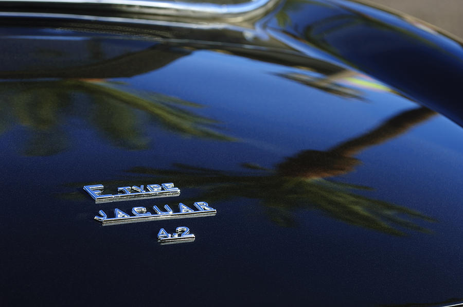 Jaguar E-type 4.2 Emblem 4 Photograph by Jill Reger - Fine Art America