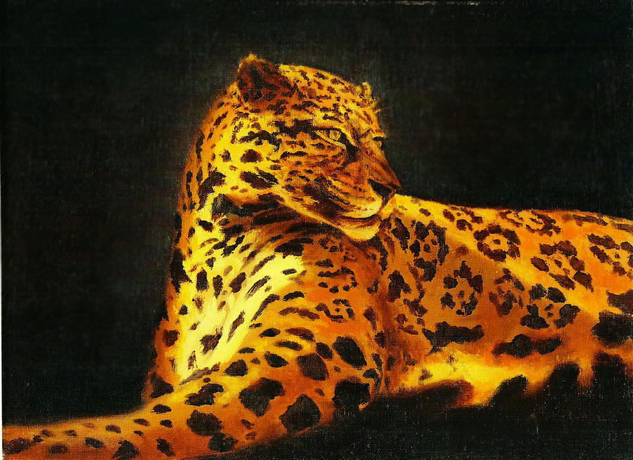 Jaguar Painting by John Pirnak