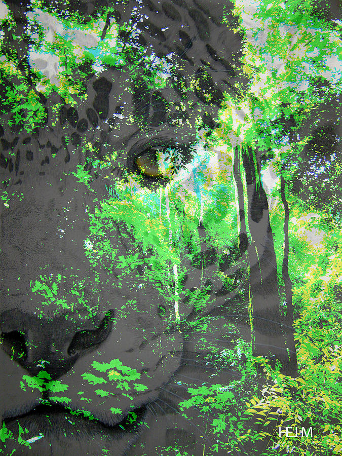 Jaguar Jungle Digital Art by Mayhem Mediums