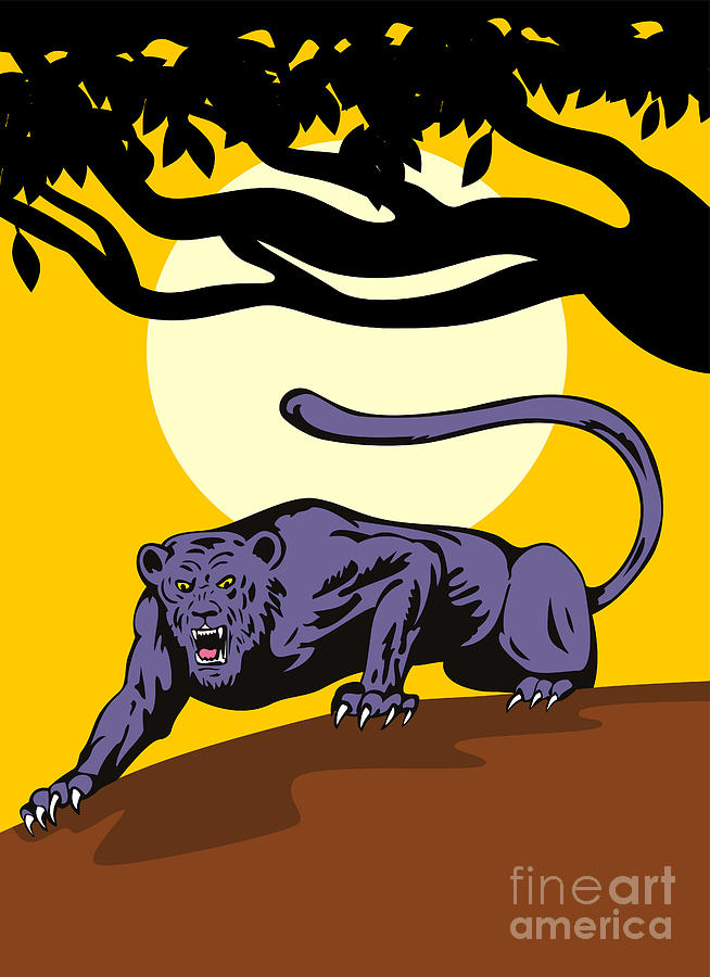Wildlife Digital Art - Jaguar Prowling by Aloysius Patrimonio