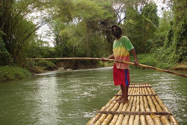 Jamaica - Rasta Rafting Photograph by Laura Coleman-Lienhart - Fine Art ...