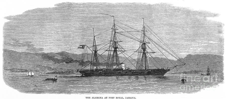 Transportation Photograph - Jamaica: Css Alabama, 1863 by Granger