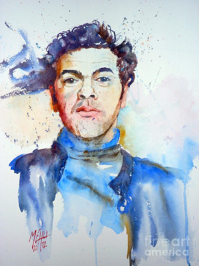 Portrait Painting - Jamel by Andre MEHU