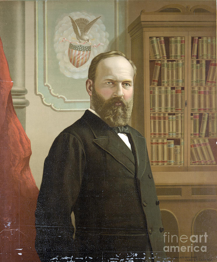 James A. Garfield, 20th American Photograph by Photo Researchers
