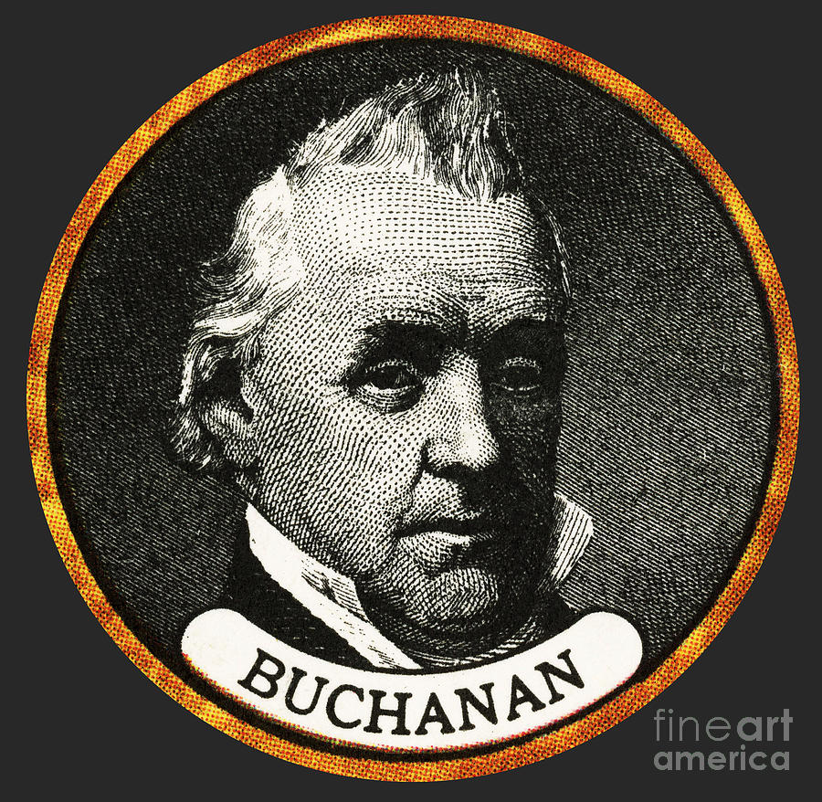James Buchanan, 15th American President Photograph by Photo Researchers
