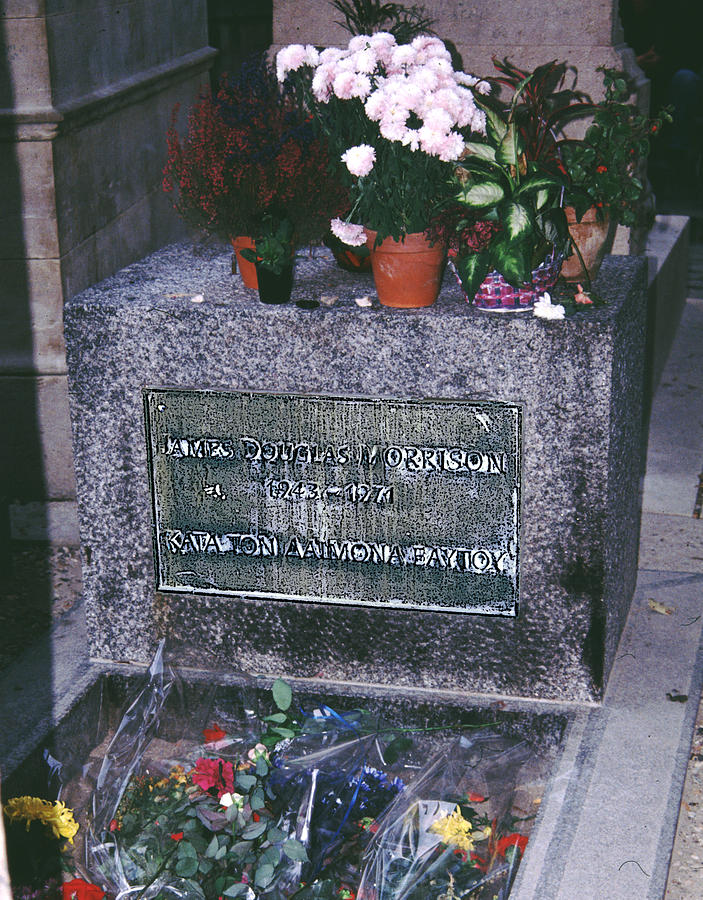 James Douglas Morrisons Grave Paris Photograph by Tom Wurl