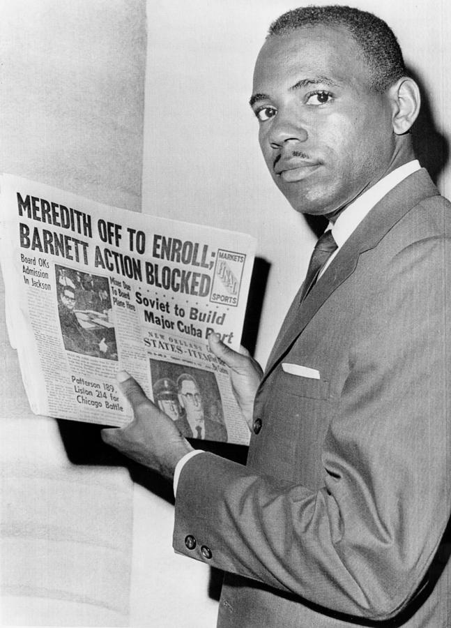 James Meredith After Attempt To Enroll Photograph by Everett