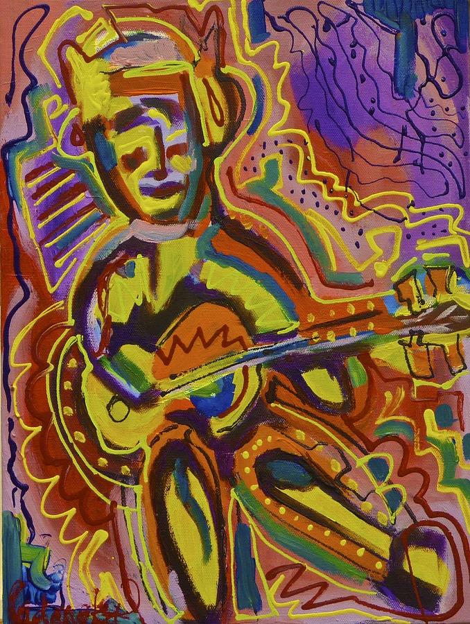 Guitar Still Life Painting - Jamming  by Isaac Rudansky