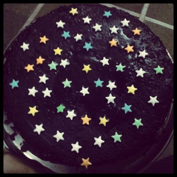Cake Photograph - Janam Din!! #birthday #cake #star by Prerna Obhan