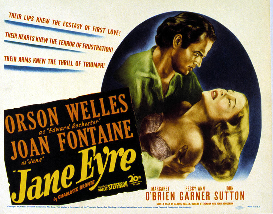 Jane Eyre, Orson Welles, Joan Fontaine Photograph by Everett