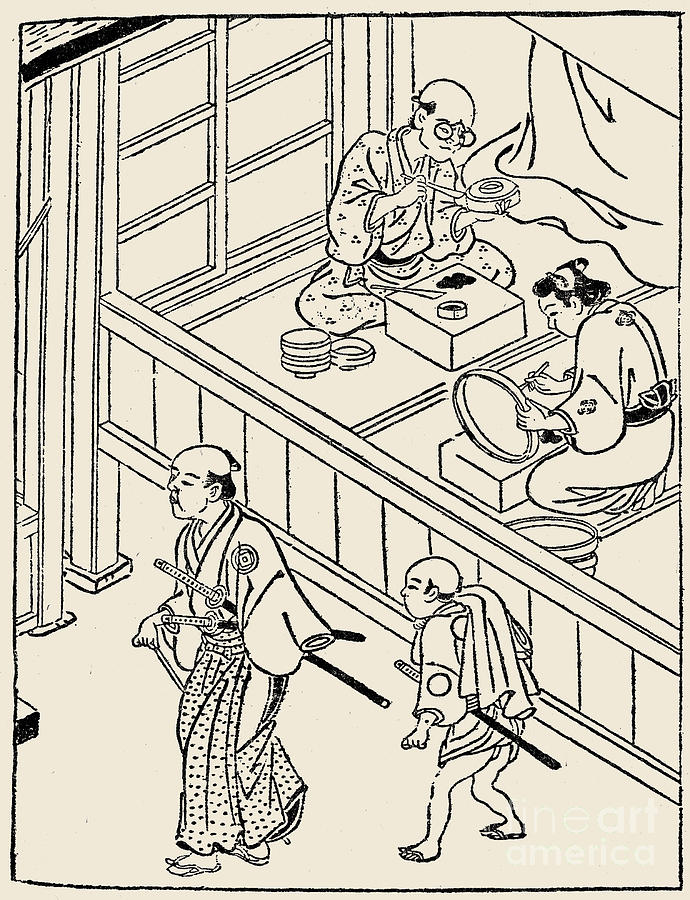 Japan: Samurai, 1700 Photograph by Granger