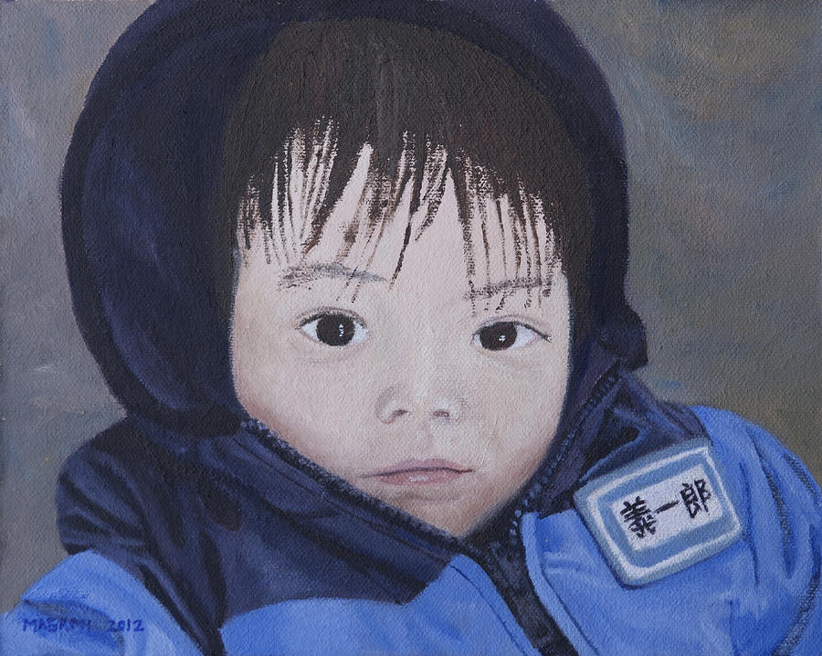 Japanese boy Painting by Masami Iida