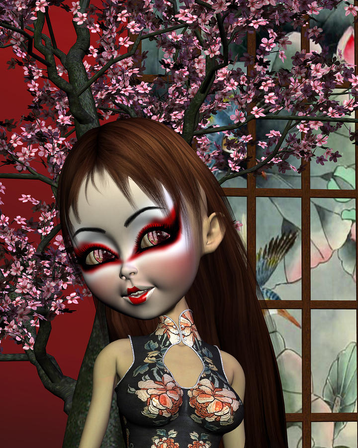 Japanese Geisha Digital Art by John Junek