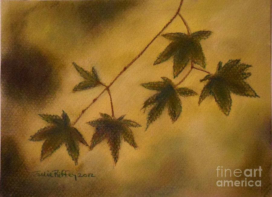 Japanese Maple Leaves Pastel by Julie Brugh Riffey
