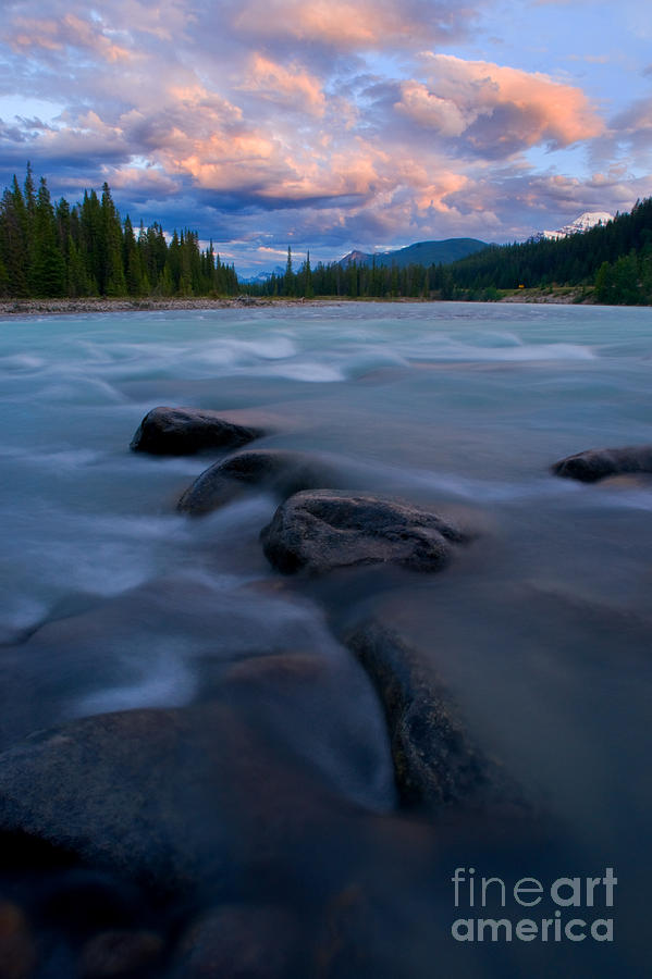 Jasper - Athabasca River Sunset 2 Photograph by Terry Elniski