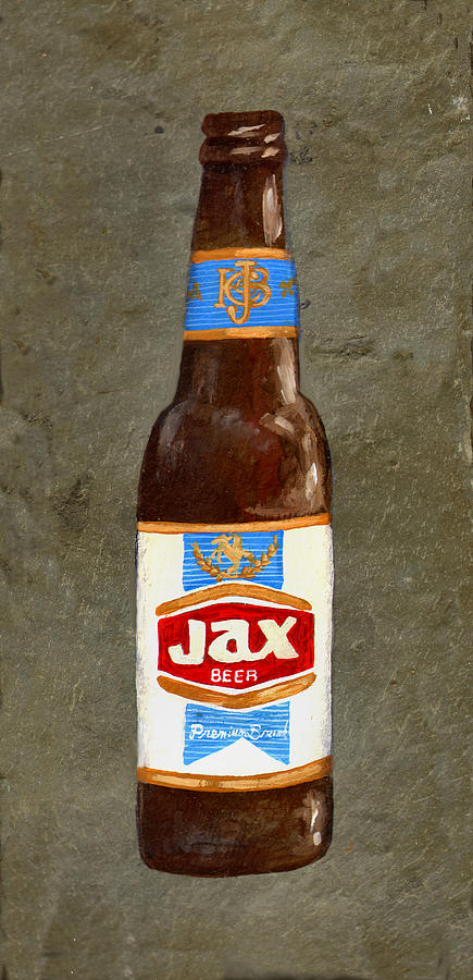 Beer Painting - Jax Beer Bottle 3 by Elaine Hodges