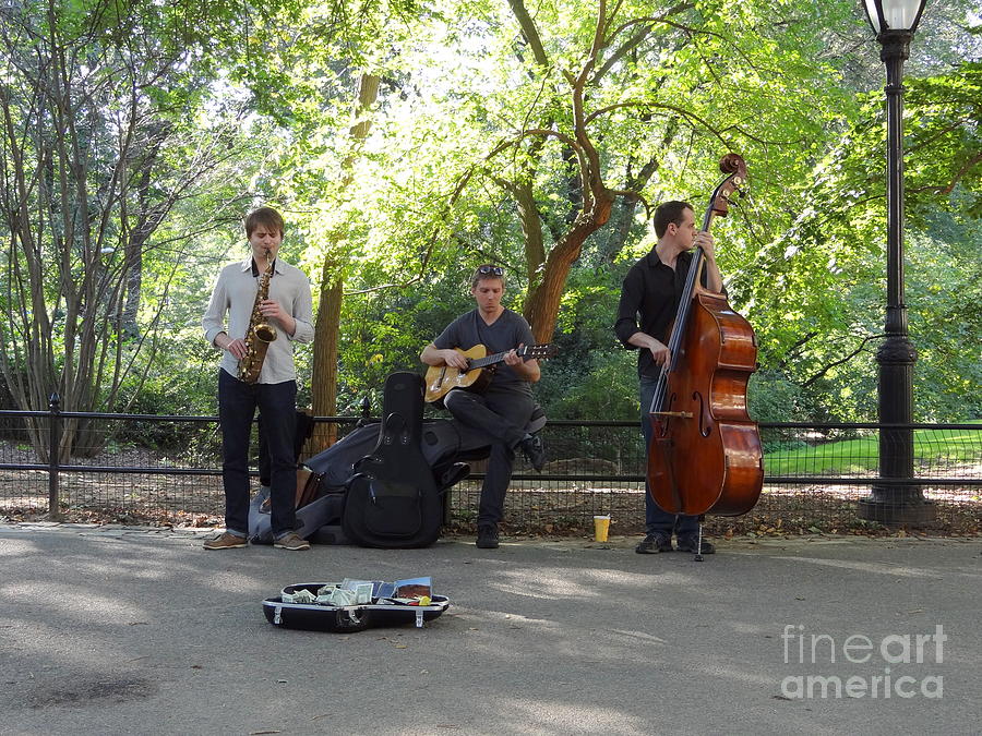 Jazz Band at Central Park Photograph by Padamvir Singh