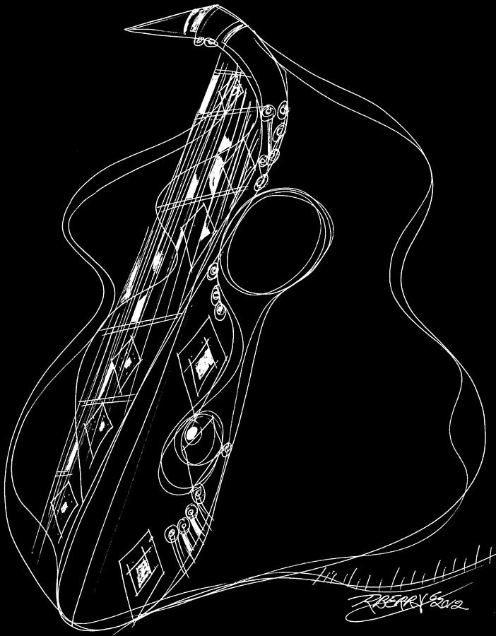 Jazz Drawing - JazzXpressionSensation  by Robert L Berry