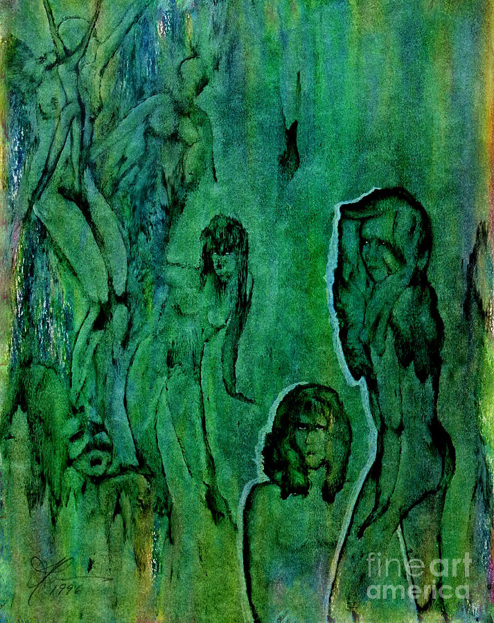 Nude Painting - Jealousy by Linda May Jones