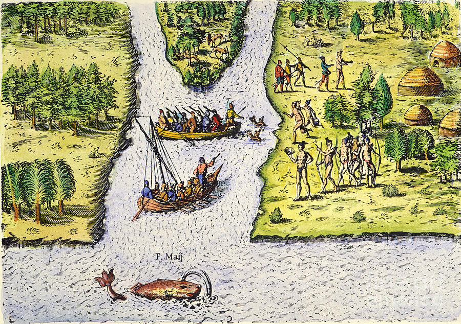 Jean Ribault: Florida, 1562 Photograph by Granger