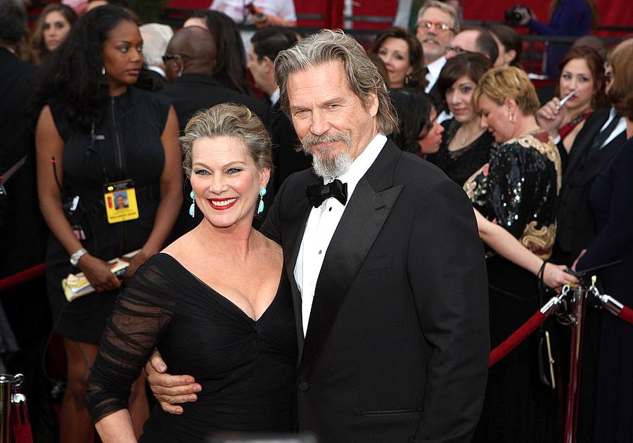 Jeff Bridges Photograph - Jeff Bridges, Susan Geston At Arrivals by Everett