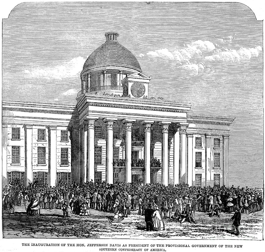 1861 Photograph - Jefferson Davis, 1861 by Granger