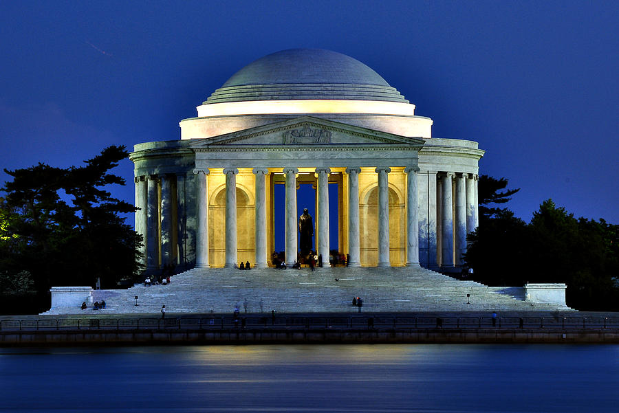 Jefferson Memorial at Night Photograph by Elin Mastrangelo - Pixels