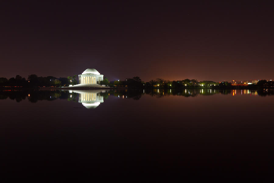 Architecture Photograph - Jefferson Memorial Before Sunrise 2 by Val Black Russian Tourchin