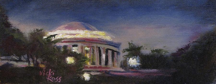 Vicki Ross Painting - Jefferson Memorial by Vicki Ross