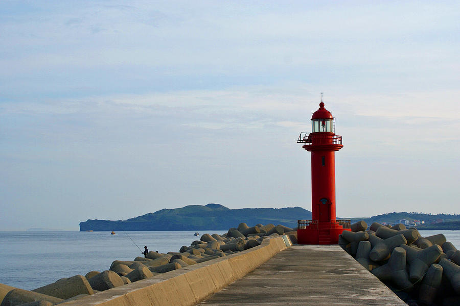 Jeju Lighthouse 2 Photograph by Rebecca Corbitt - Pixels