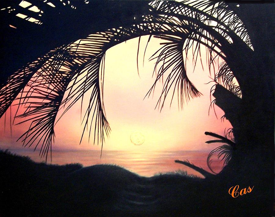 Sunset Painting - Jekyll Island Sunrise by Karen Casciani