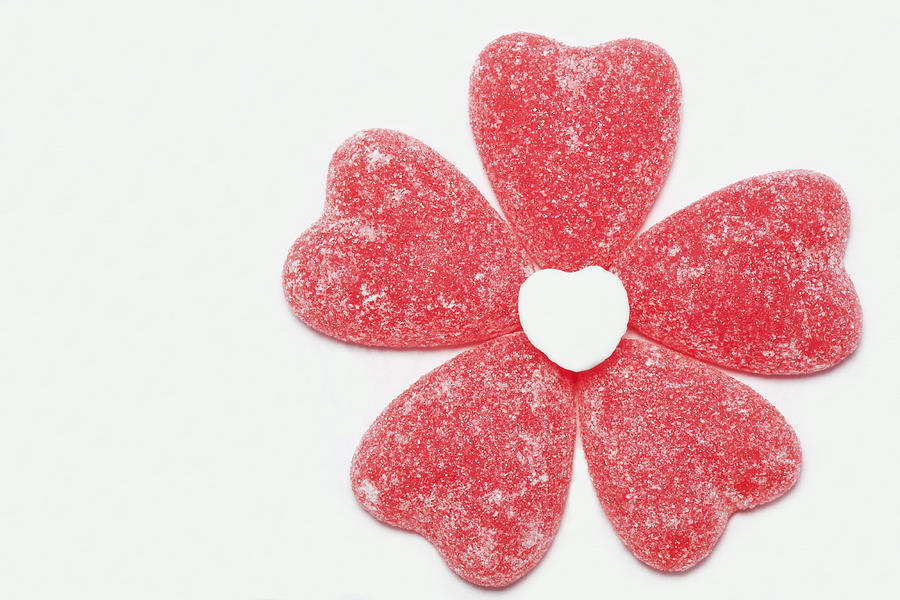 Jelly Candy Heart Flower 1 Photograph