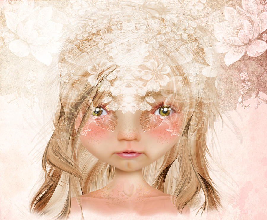 Vintage Flowers Digital Art - Jenna by Jessica Von Braun Vintage Flowers Digital Art - Jenna by Jessica Von Braun