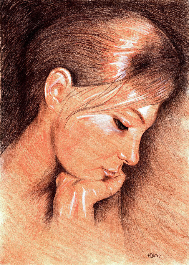 Jenny Drawing by Hakon Soreide