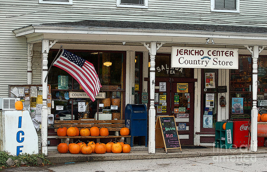 Jericho Center Country Store Drawing by Diane E Berry
