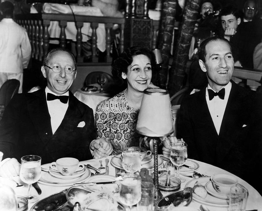 Jerome Kern, Dorothy Fields, George Photograph by Everett