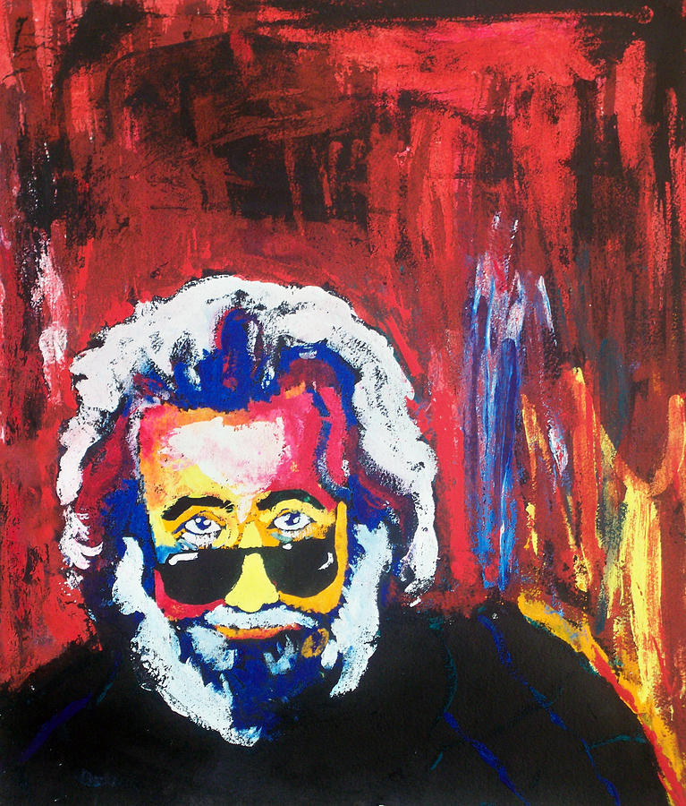 Music Painting - Jerry Garcia by Ann Marie Napoli
